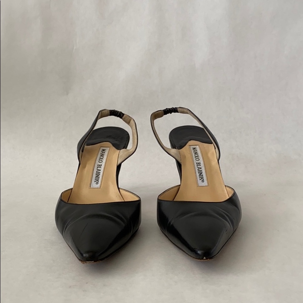 MANOLO BLAHNIK | CAROLYNE mid heel pumps , IT 37.5